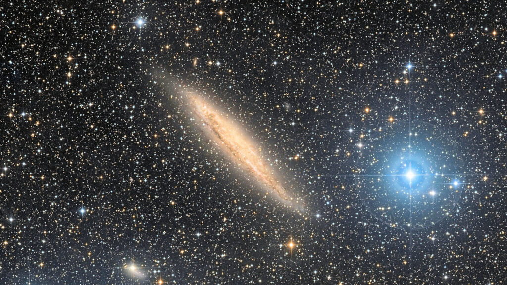 Threads are a kind of bridges that connect galaxy clusters.  // Source: Flickr / CC / ESO / Dss / Giuseppe Donatiello (image cropped) Threads are a kind of bridges that connect galaxy clusters.  // Source: Flickr / CC / ESO / Dss / Giuseppe Donatiello (image cropped)